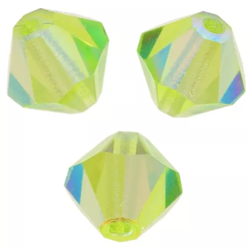 Biconi Preciosa 6 mm - MC Bead Rondell - Limecicle AB x12