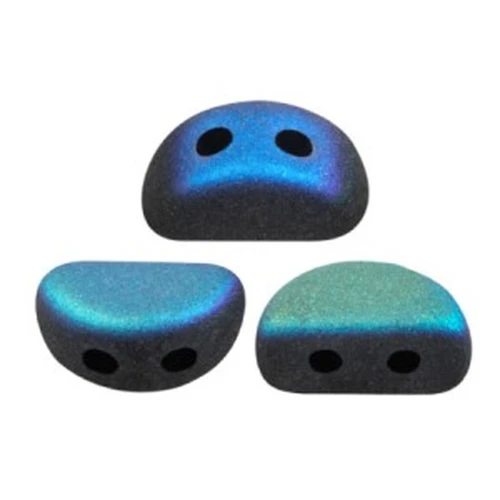 Perle in vetro Kos® par Puca® 6x3mm Jet Mat AB x10g