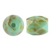 Perla in vetro Baros® par Puca® 6x5mm Frost Jade Travertin x10g