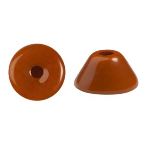 Perle di vetro Konos® Puca® 4x2mm Frost Caramel x10g