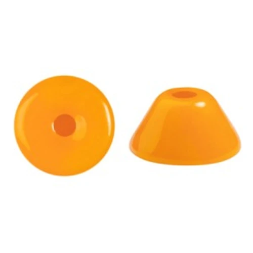 Perle di vetro Konos® Puca® 4x2mm Frost Tangerine x10g