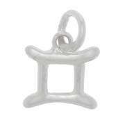 Ciondolo segno zodiacale 9x8,5 mm - Gemelli - Argento 925 x1