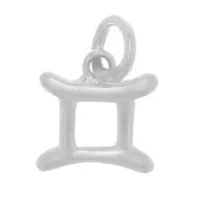 Ciondolo segno zodiacale 9x8,5 mm - Gemelli - Argento 925 x1