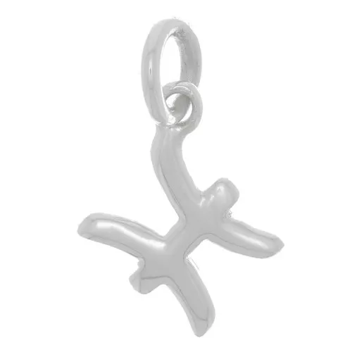 Ciondolo segno zodiacale 9x8 mm - Pesci - Argento 925 x1