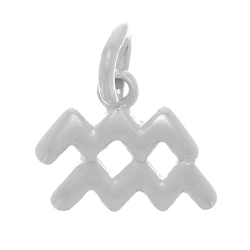 Ciondolo segno zodiacale 8x10 mm - Acquario - Argento 925 x1