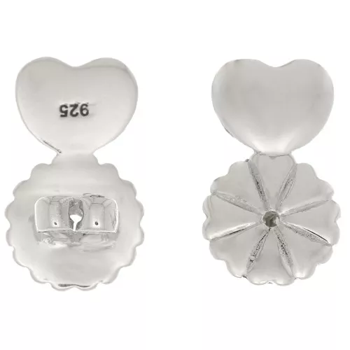 Perle passanti - per orecchini perno 15x9 mm - Argento 925 x2