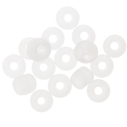 Perla Preciosa 2/0 - 6 mm - Opaque Crystal AB opaco x 20 g