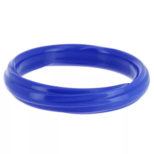 Bracciale con rilievo in resina opaca 66,5 mm - Blu elettrico x1