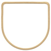 Anello di montaggio e tessitura a mezzaluna da 19 mm - Ottone grezzo x1|raw }}