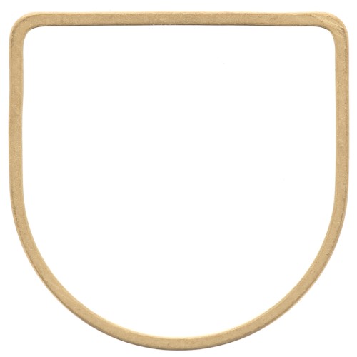 Anello di montaggio e tessitura a mezzaluna da 19 mm - Ottone grezzo x1