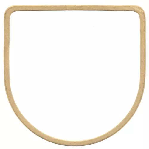 Anello di montaggio e tessitura a mezzaluna da 19 mm - Ottone grezzo x1