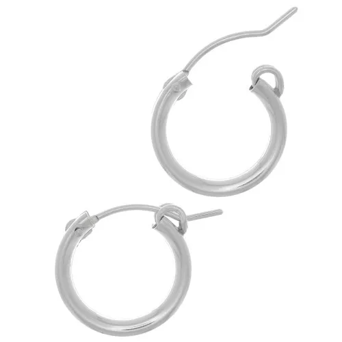 Orecchini a cerchio da decorare 15 mm - Argento 925 x2