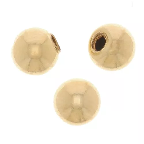 Sfera di ricambio svitabile da 4,7 mm per bracciale - gold filled x1