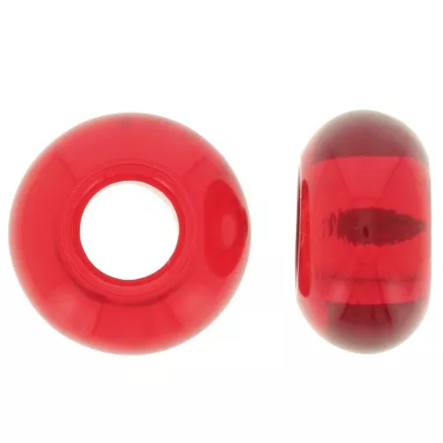 Perlina a foro largo - Donuts 14 mm - Siam x10