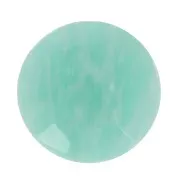 Cabochon tondo sfaccettato rotondo 10 mm - Amazzonite x1