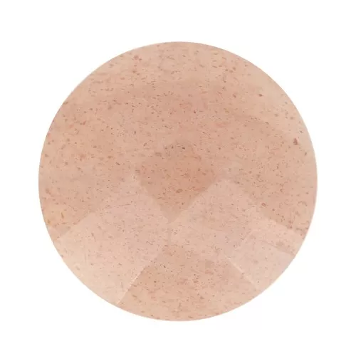 Cabochon tondo sfaccettato rotondo 10 mm - Pietra di luna rosa mista x1