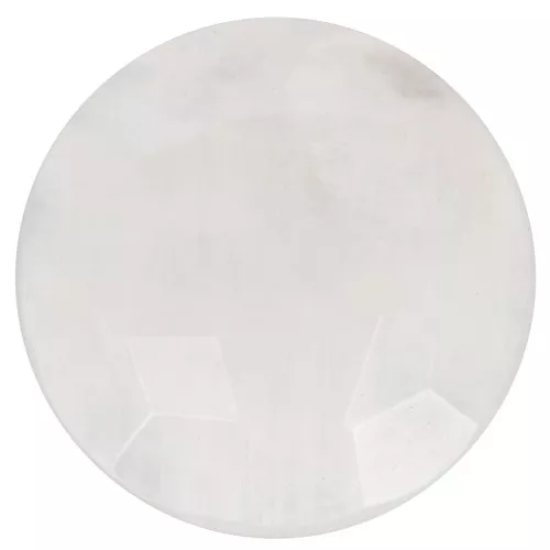 Cabochon tondo sfaccettato rotondo 12 mm - Pietra di luna x1