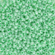 Perla Preciosa 11/0 2 mm - Verde acqua perlato x20g