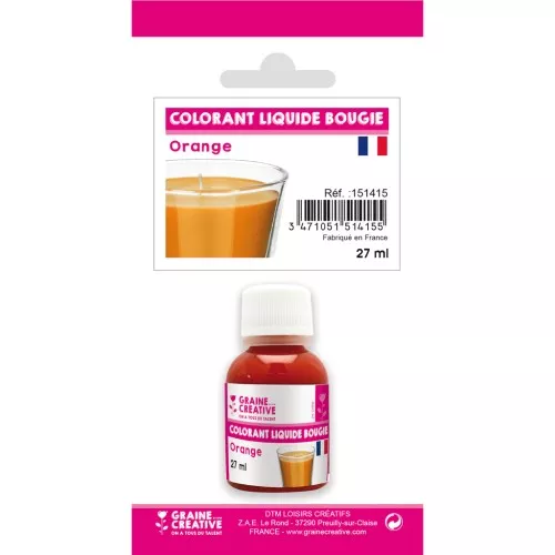 Colorante liquido per candele - Arancione x27ml