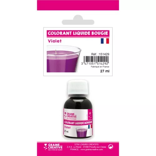 Colorante liquido per candele - Viola x27ml