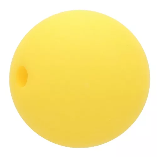 Perla di resina effetto opaco 8 mm - Giallo sole x1