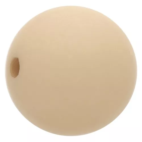 Perla di resina effetto opaco 14 mm - Sabbia x1