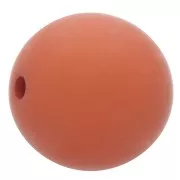 Perlina in resina effetto opaco 8 mm - Terracotta x1