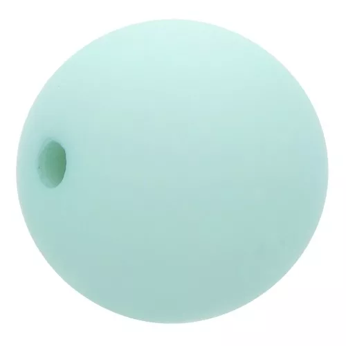 Perla di resina effetto opaco 10 mm - Verde acqua x1