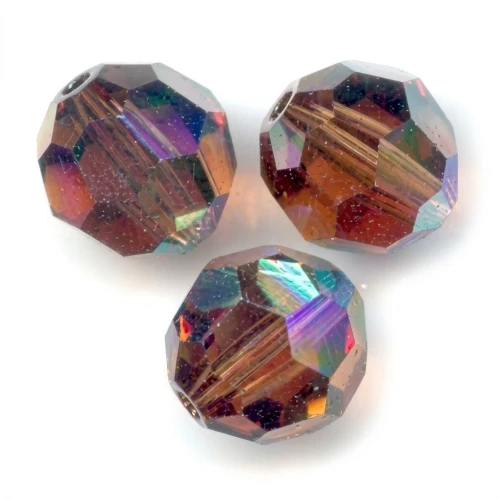 PureCrystal 5000 Perle rotonde da 4 mm - Topazio fumé AB x20