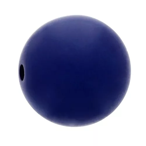 Perla in resina effetto opaco 8 mm - Blu navy x1