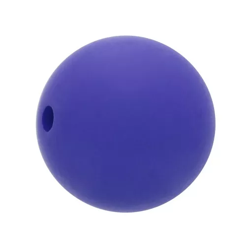 Perla di resina effetto opaco 10 mm - Blu reale x1