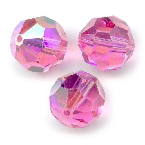 Perle rotonde PureCrystal 5000 4 mm - Rosa AB x20
