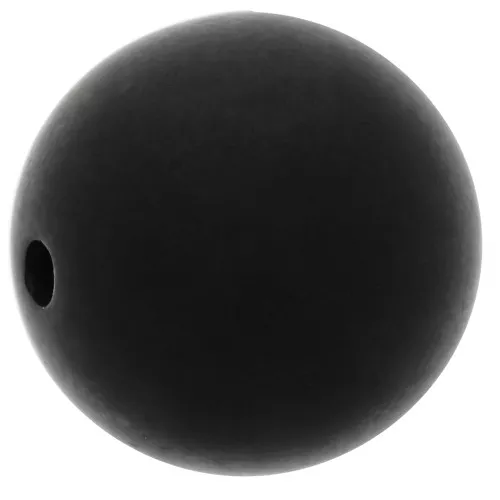 Perla di resina effetto opaco 12 mm - Nero x1