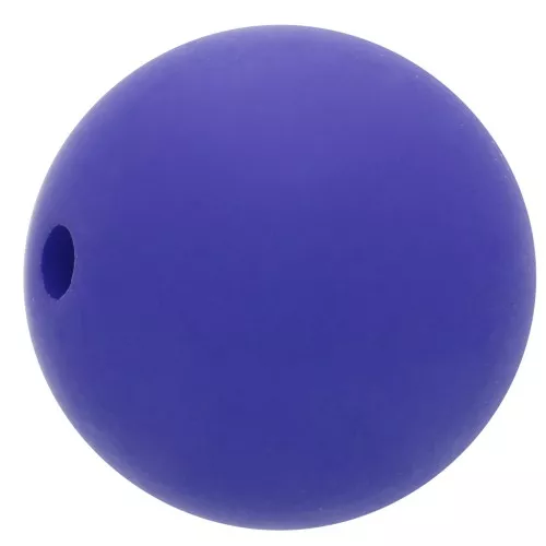 Perla in resina effetto opaco 14 mm - Royal Blue x1