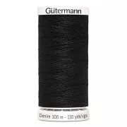 Filo per cucire Denim Gütermann - Nero (No. 1000) x100m