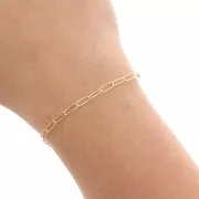 Catena Rettangolo 2,9 mm - Gold filled x50cm