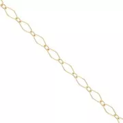 Catena alternata Rombo 2,8 mm, Gold filled x50cm