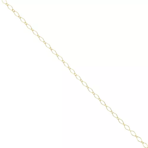 Catena a maglie alternate Rombo 2,8 mm, Gold filled x50cm