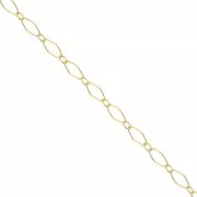Catena a maglie alternate Rombo 2,8 mm, Gold filled x50cm