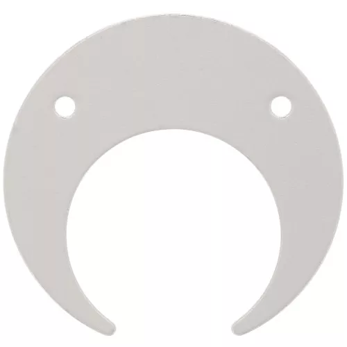 Distanziatore a 2 fori mezzaluna o corno 20 mm - Argento 925 x1