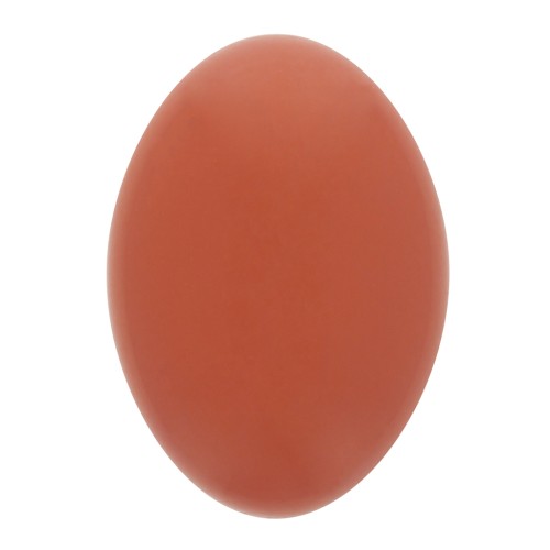 Cabochon ovale opaco in resina 14x10 mm - Terracotta x1