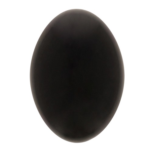 Cabochon ovale opaco in resina 14x10 mm - Nero x1