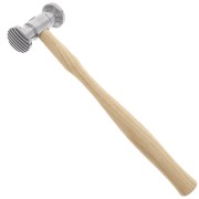 Martello per la testurizzazione del metallo - motivo a strisce e a scacchiera x1