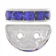 Rondella Mezza-Luna mm. 14x8 argentata Sapphire x1|raw }}