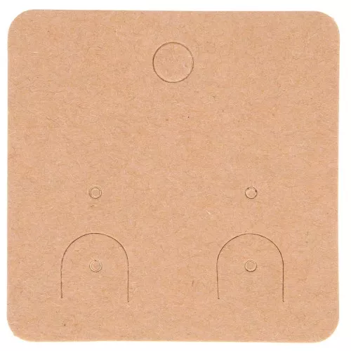Set di 20 Supporti per Esposizione 5x5 cm per orecchini - Kraft