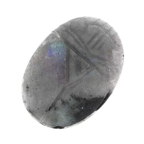 Cabochon scarabeo ovale inciso 18x13 mm - Labradorite x1