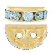 Rondella Mezza-Luna mm. 14x8 dorata Aquamarine x1|raw }}
