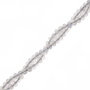 Perline tonde appiattite sfaccettate 3,5x2,5 mm - Labradorite x39cm