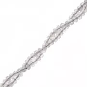 Perline tonde appiattite sfaccettate 3,5x2,5 mm - Labradorite x39cm