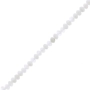 Tondi appiattiti sfaccettati 3x2 mm - Pietra di Luna x39cm